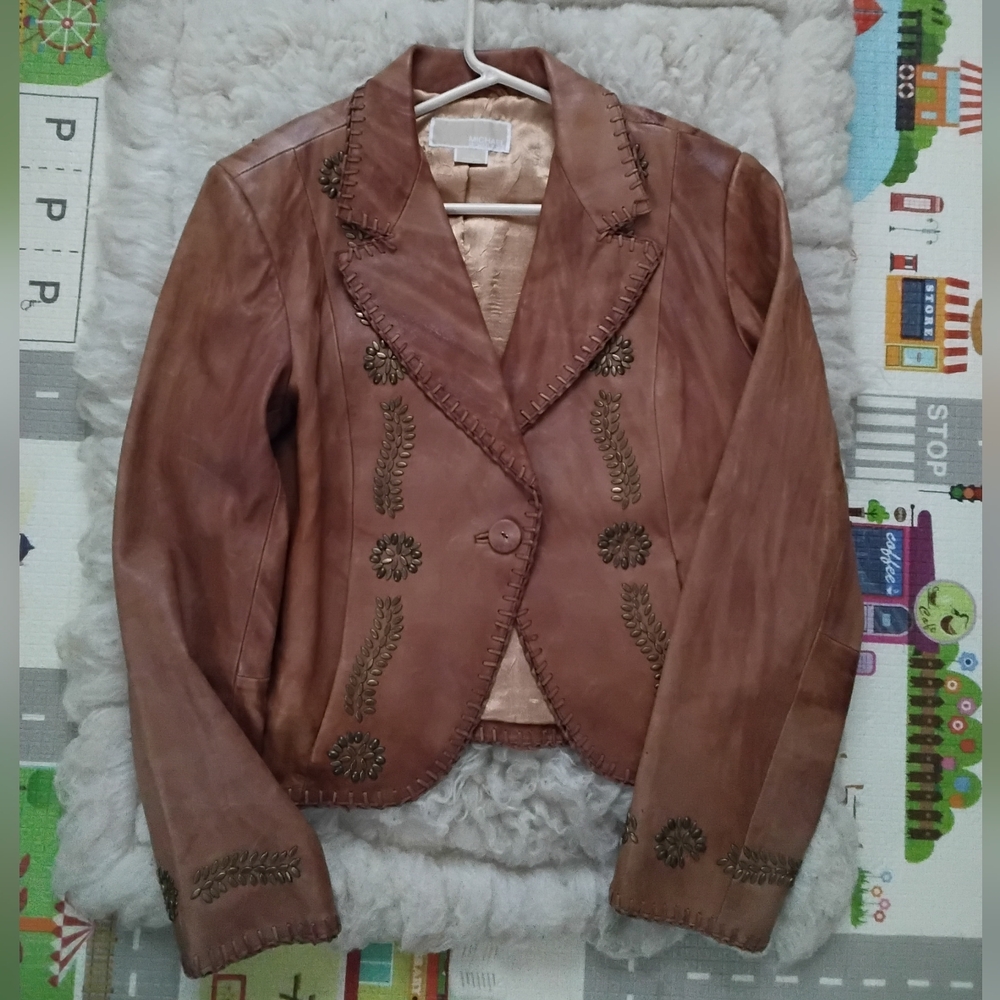 Michael Kors Authentic Leather Jacket